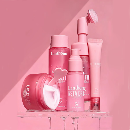 Kit de soins du visage (végan) – hydratant, routine anti-rides.